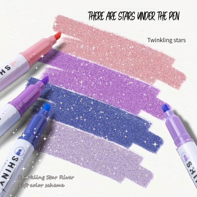 4-Pack Shiny Highlighter Markers