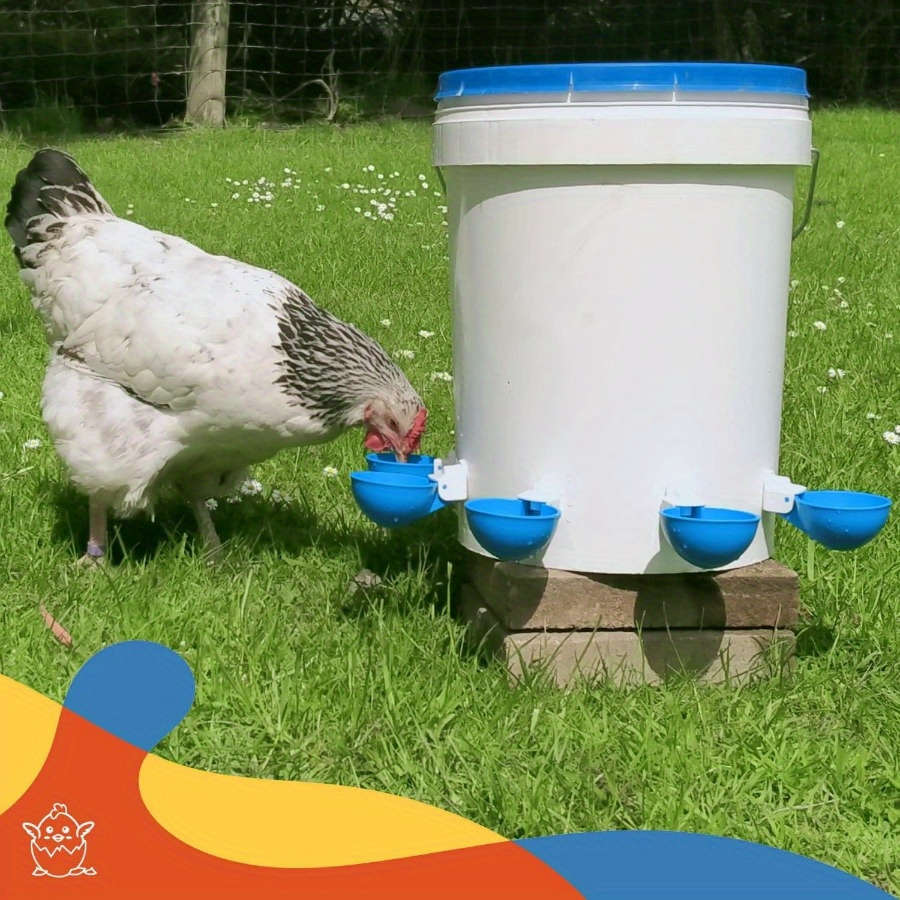 5-Pack Large Blue Automatic Chicken Drinkers