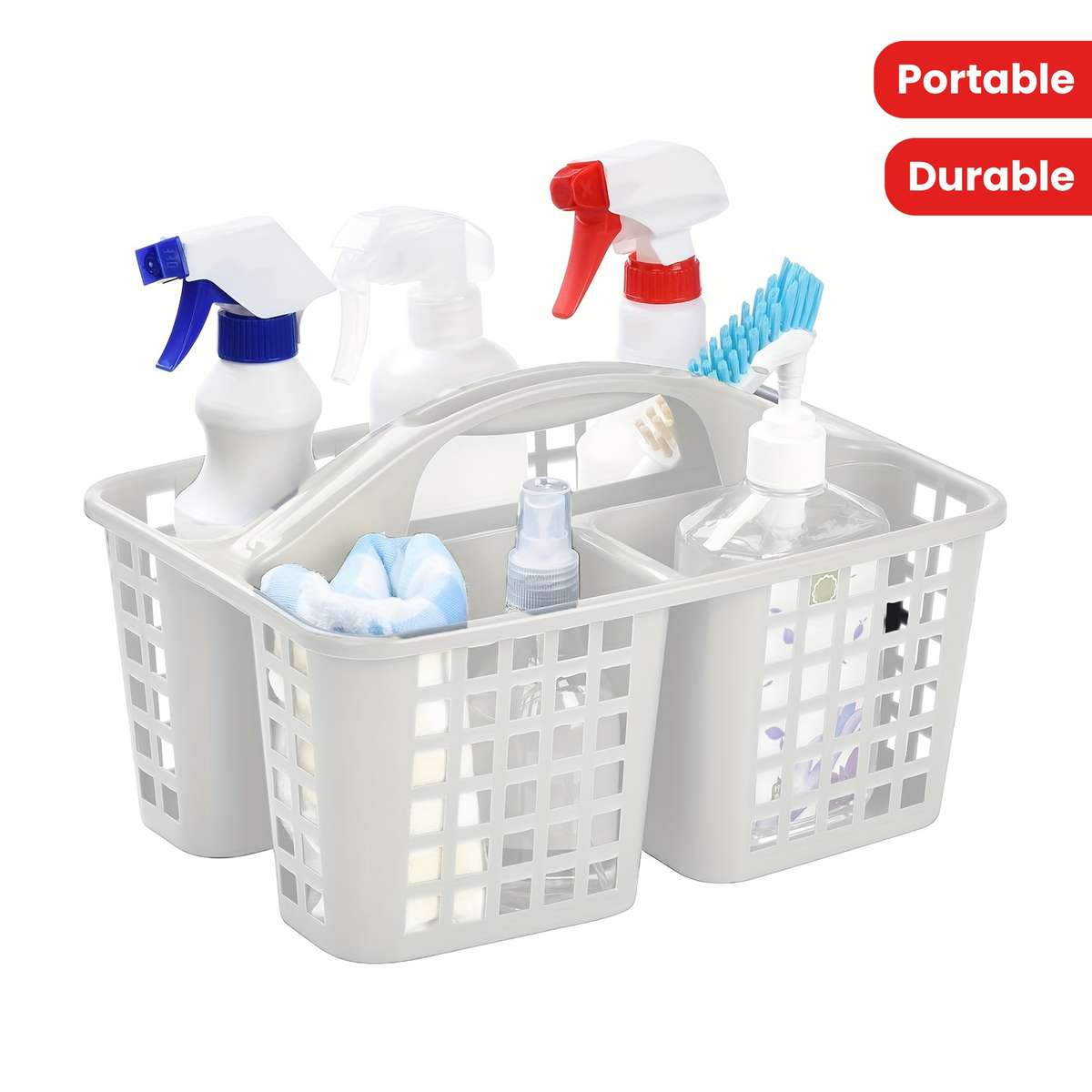 2-Piece Portable Print Basket - Durable Plastic