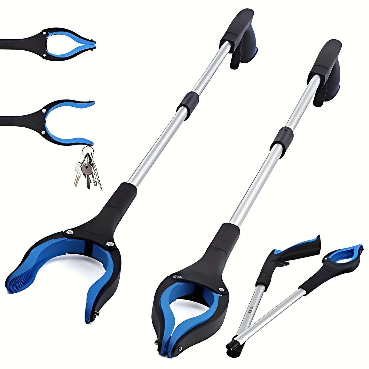 Ergonomic foldable telescopic grab tool