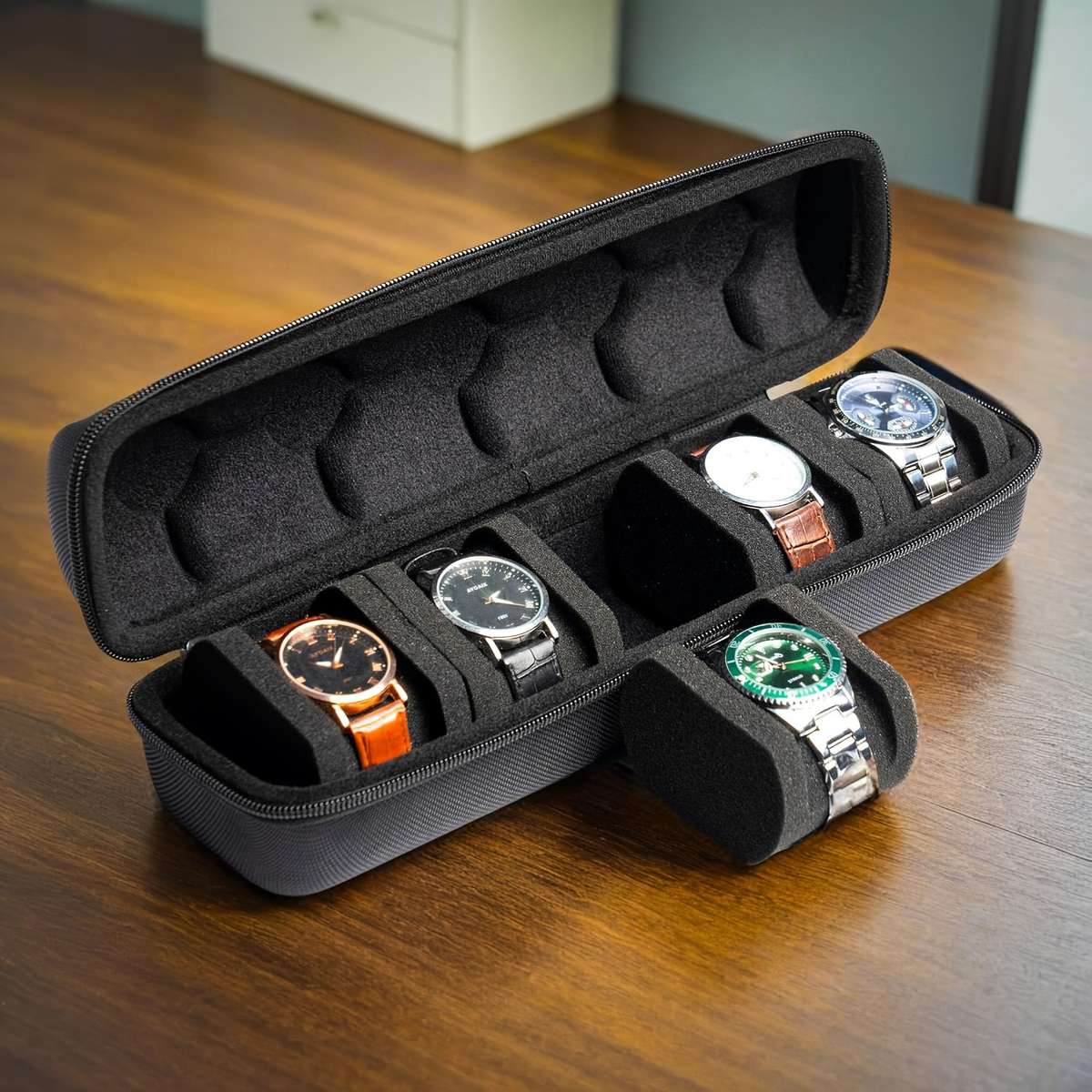 5 Slot Watch Travel Box Watch Storage Box