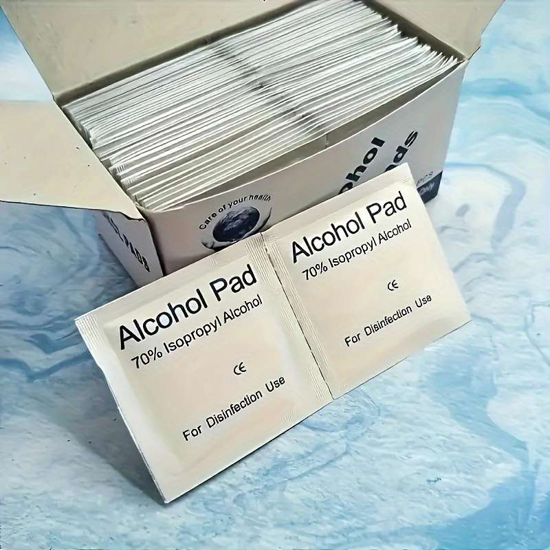 50 Pcs Alcohol Wipes For Disinfecting Mobile Phone Screens, Ears, Etc., Alcohol Pads