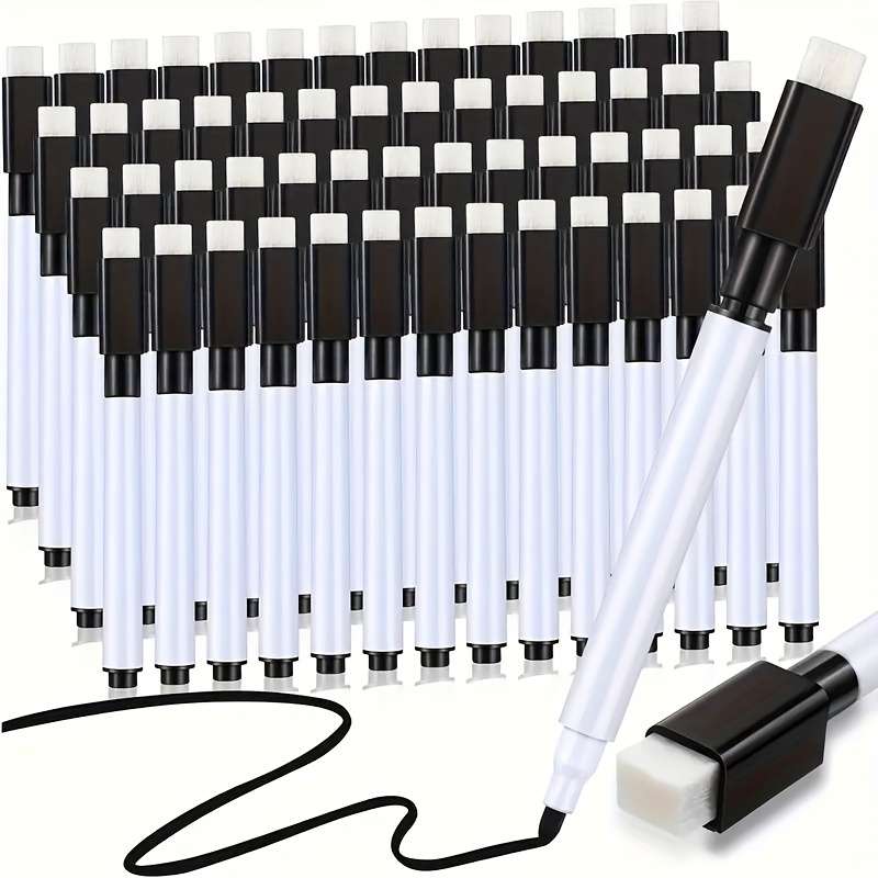 50-Count Black Dry Erase Markers