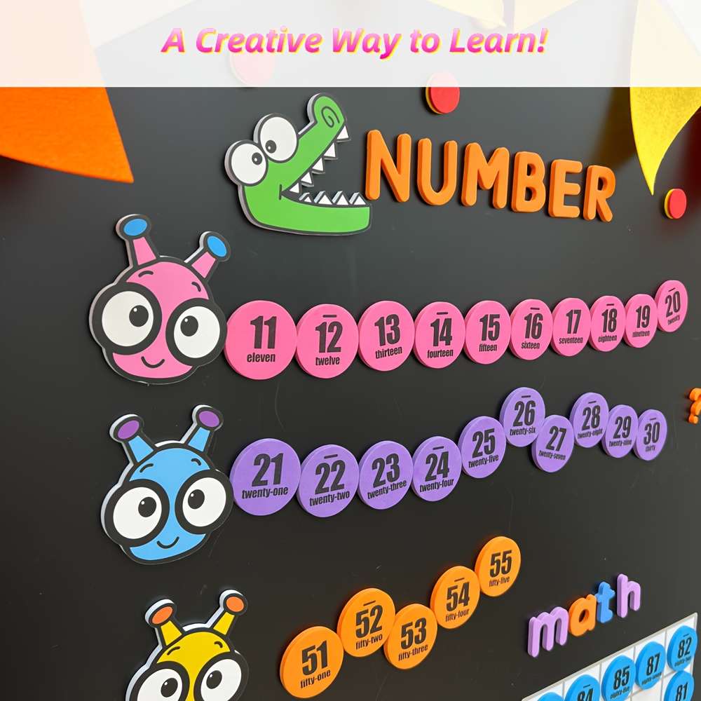 8-Piece Magnetic Cartoon Whiteboard Stand Set