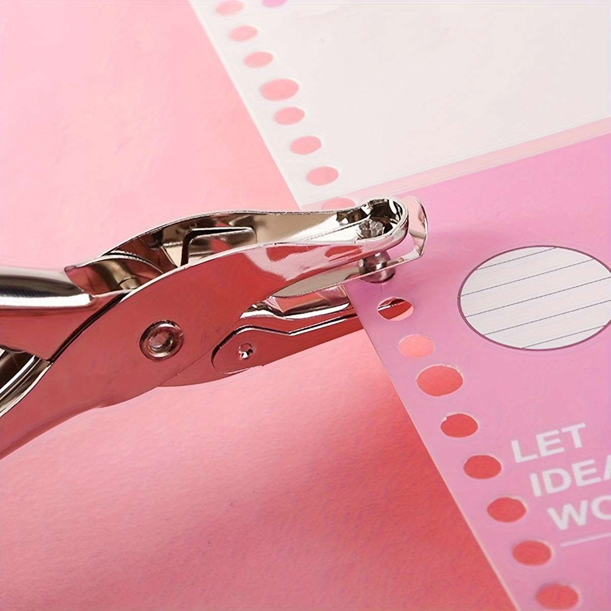 1 Piece Metal Manual Punch A4 Paper - Single Hole