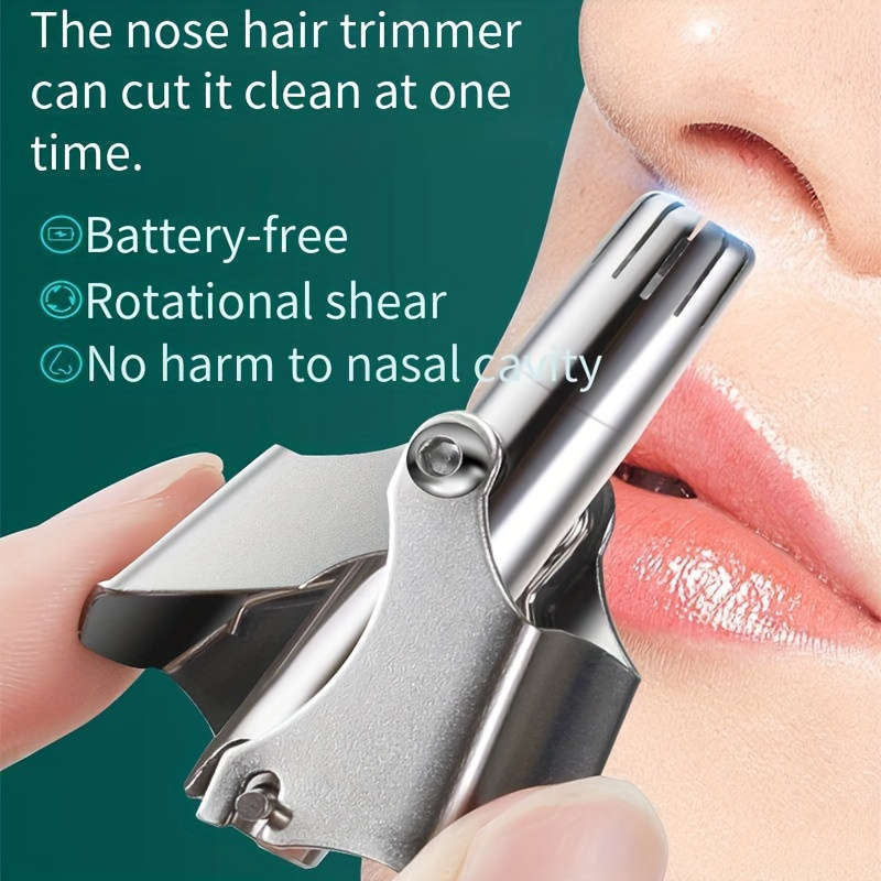 Stainless Steel Manual Nose Hair Trimmer