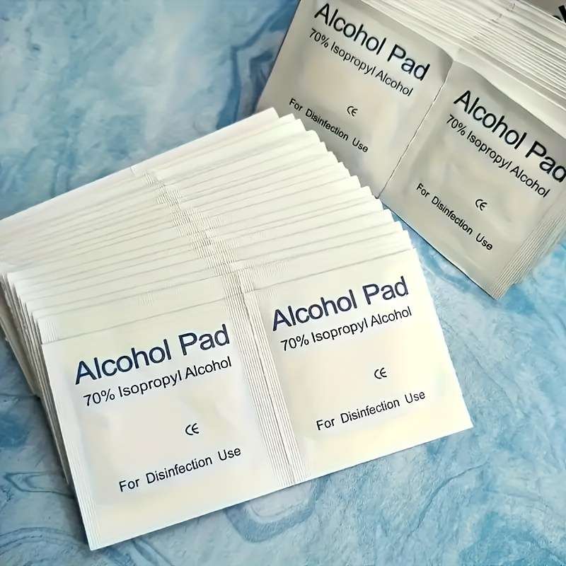 50 Pcs Alcohol Wipes For Disinfecting Mobile Phone Screens, Ears, Etc., Alcohol Pads