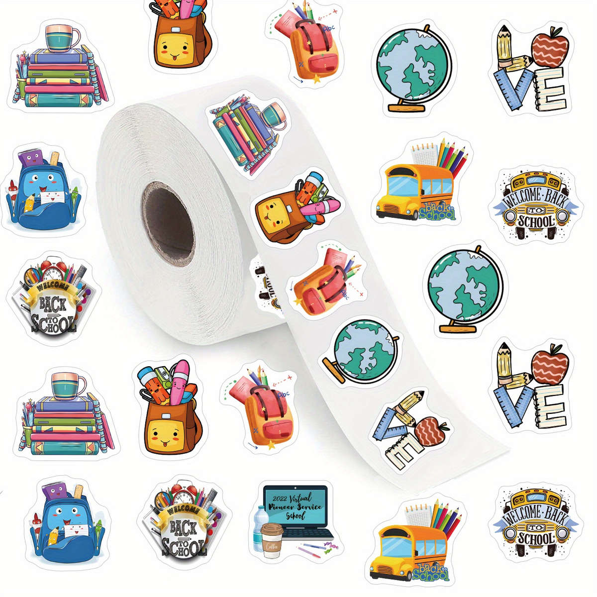 500pcs School Supplies Learning Waterproof Stickers