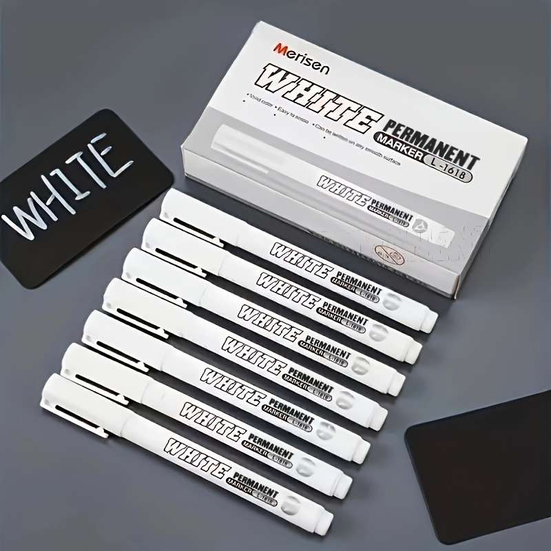 3Pcs White Markers Pens