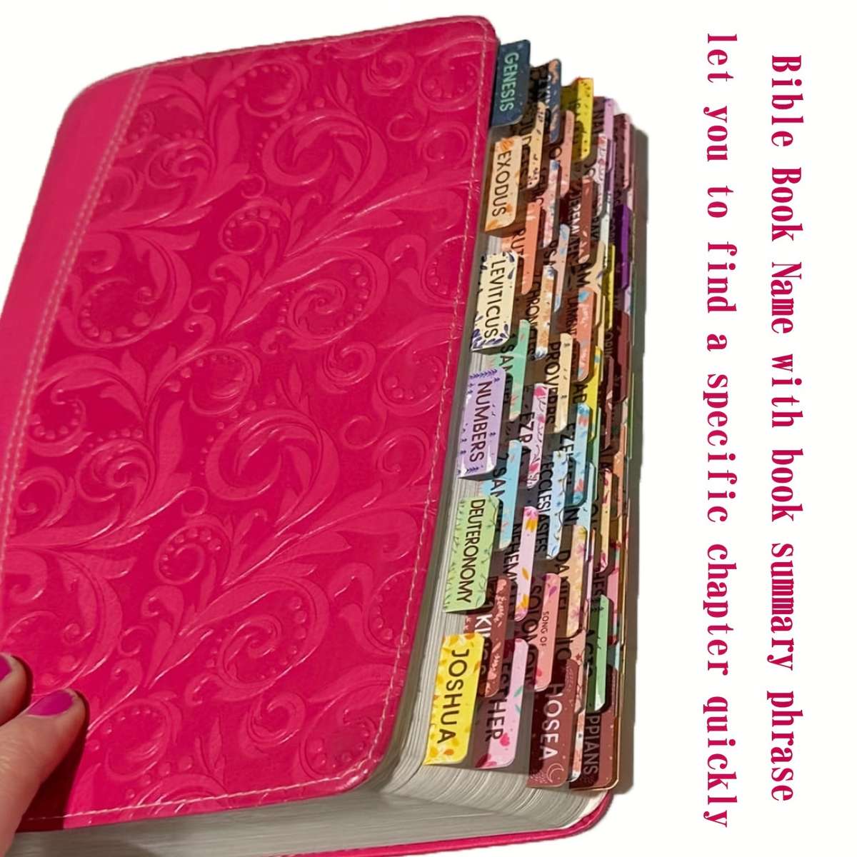 Set Of Bible Tags With Inspirational Book Excerpts