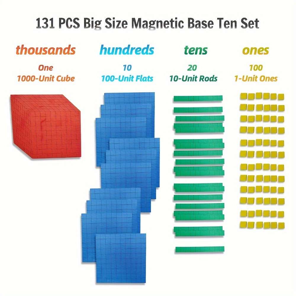 131pcs Eva Foam Magnetic Base Math Education