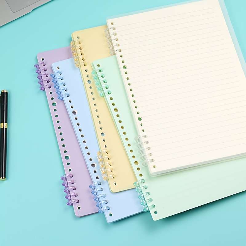 10pcs Colorful 5 Hole Plastic Binder Rings