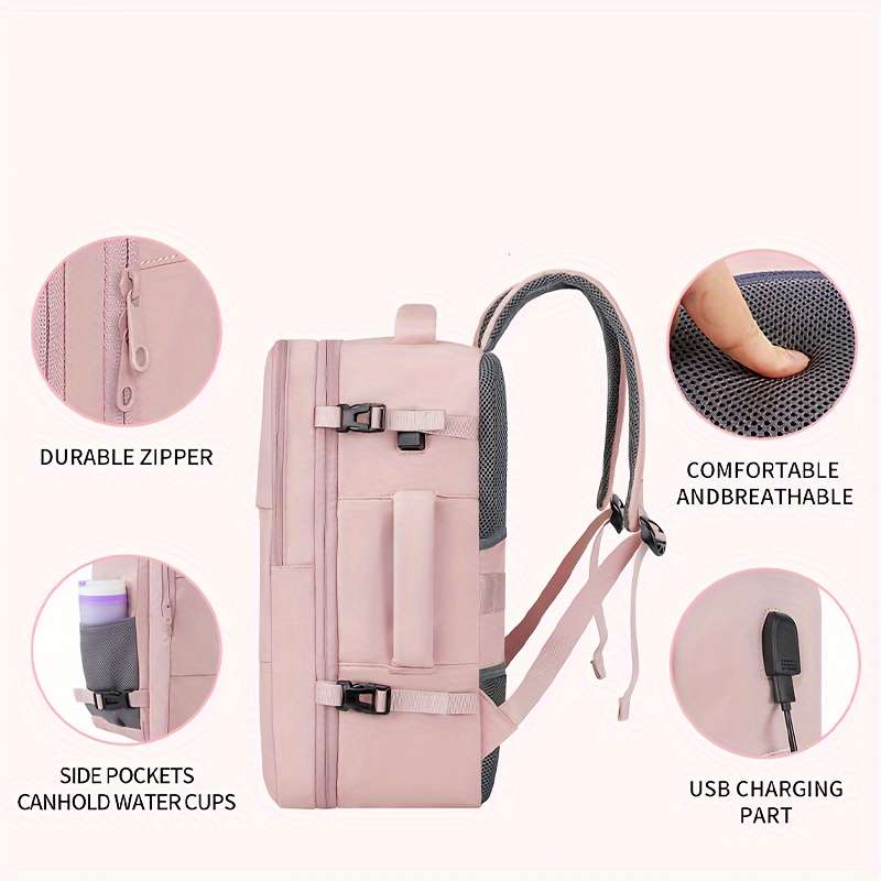 Airline Approved Travel Backpack With Usb Charging