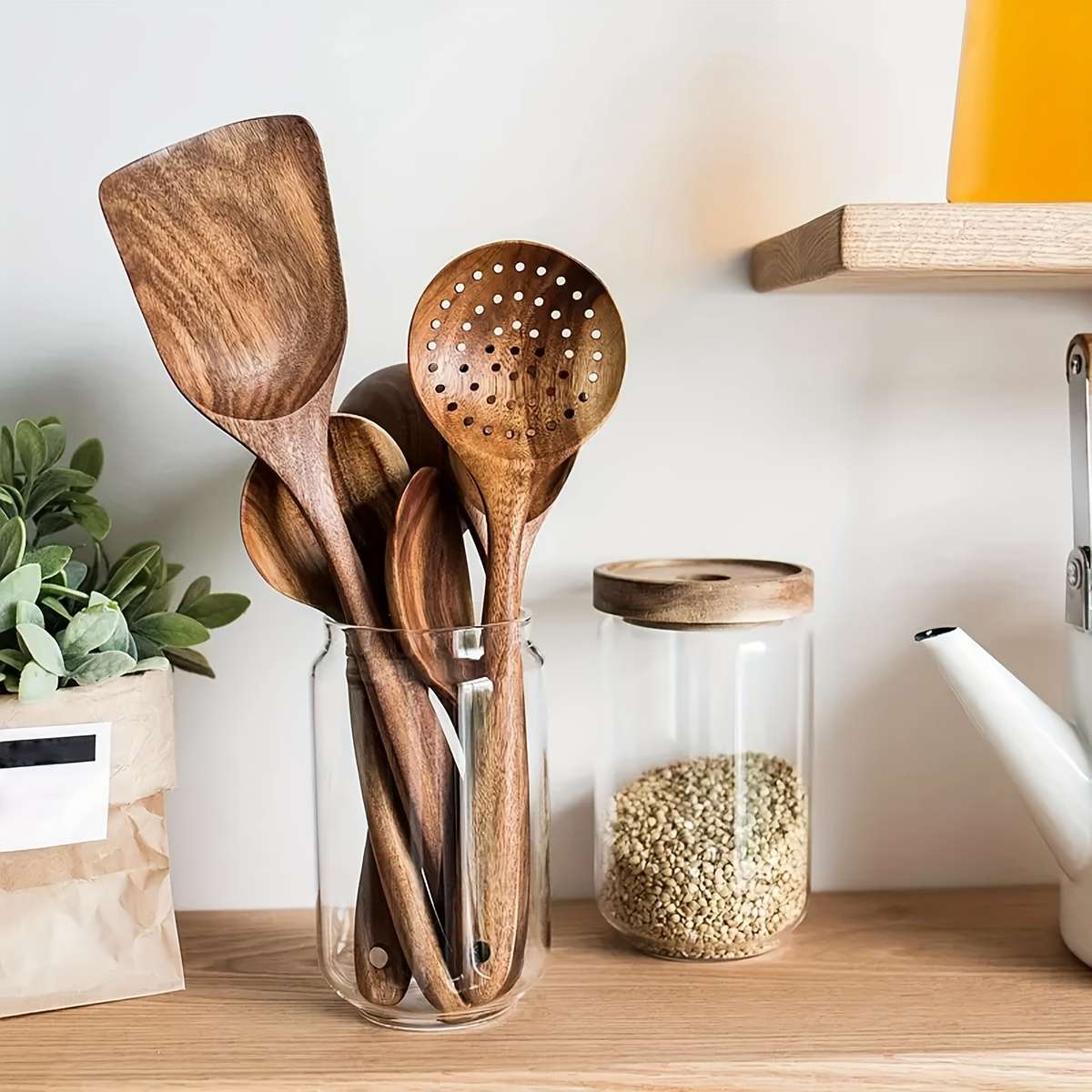 5-Piece Wooden Kitchen Utensil Set