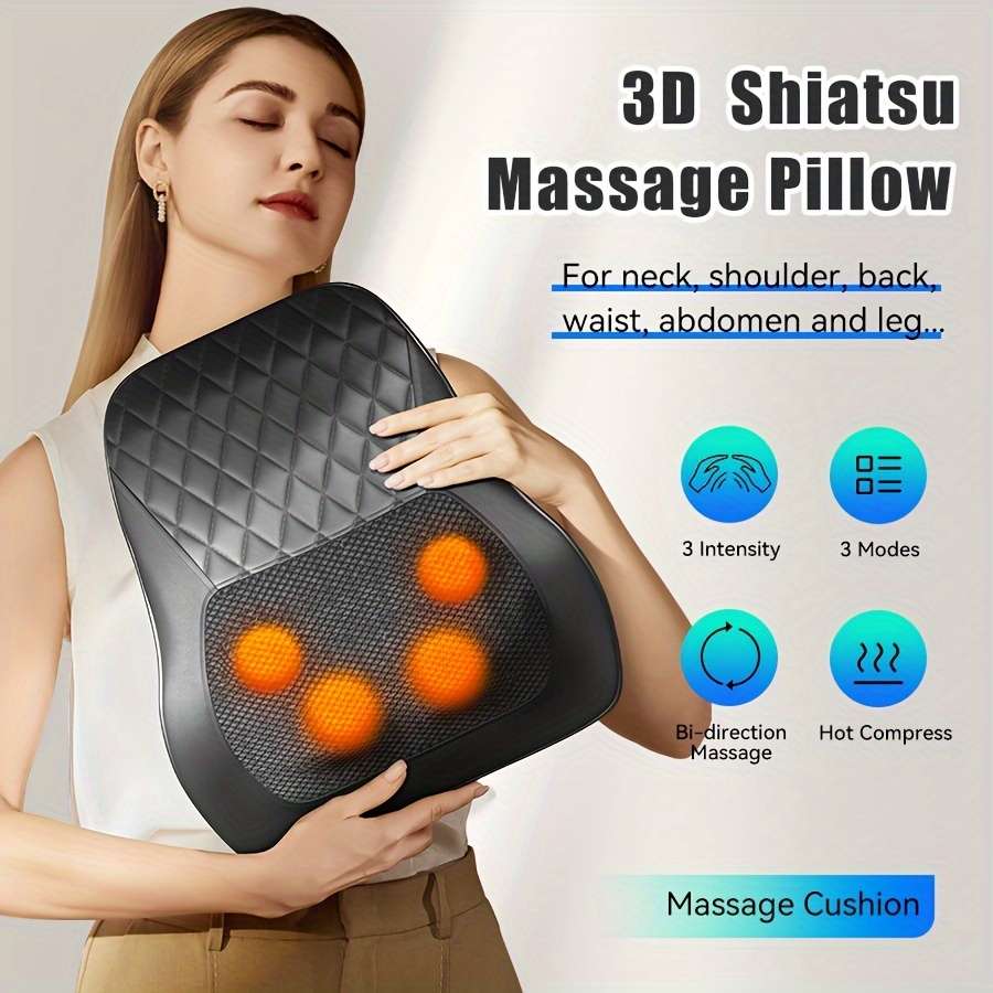 1 Piece 3D Kneading Massage Pillow