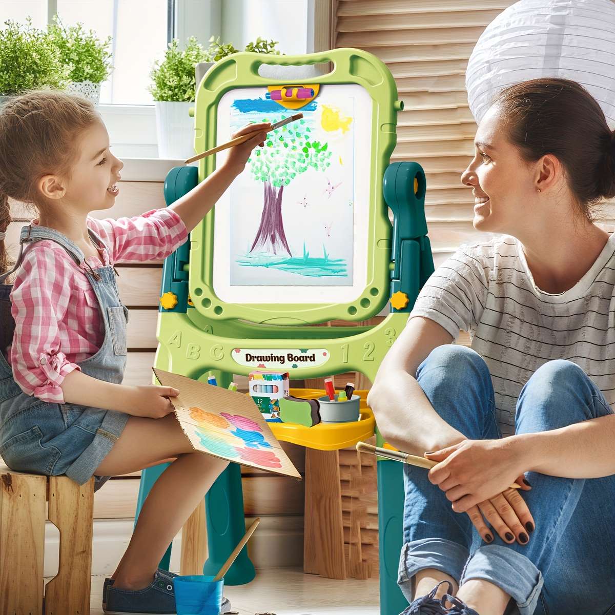 1 Bat Top Double Sided Adjustable Kids Sar Easel
