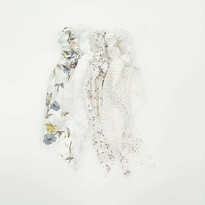 4-Pack Cute Flower Ribbon Headbands