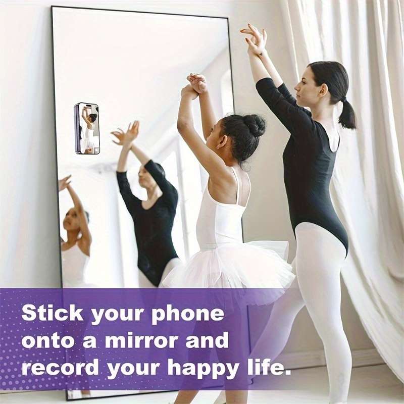 1 x Premium Silicone Suction Cup Phone Holder - Strong Single-Sided Adhesive Grip For Iphone And And