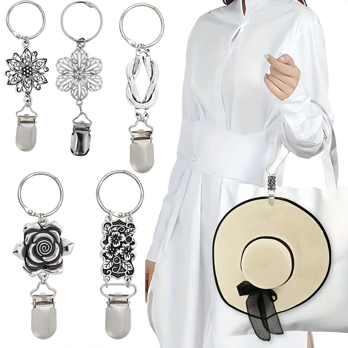 Sun Hat Clip Outdoor Backpack Luggage Storage Clip Carved