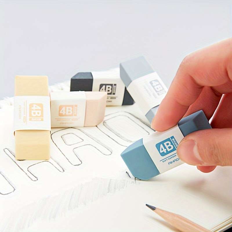 4-Pack Of Cube Erasers