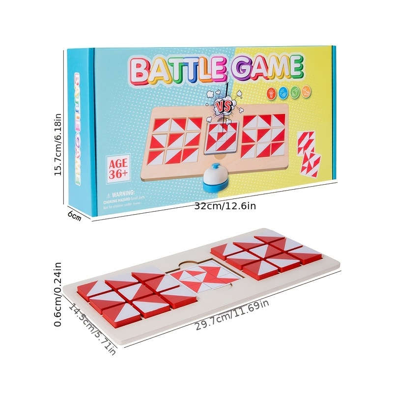 Two Player Wooden Battle Game Jigsaw Puzzle