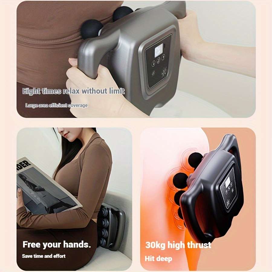 8 Head Massage Gun For Full Body And Neck Massage