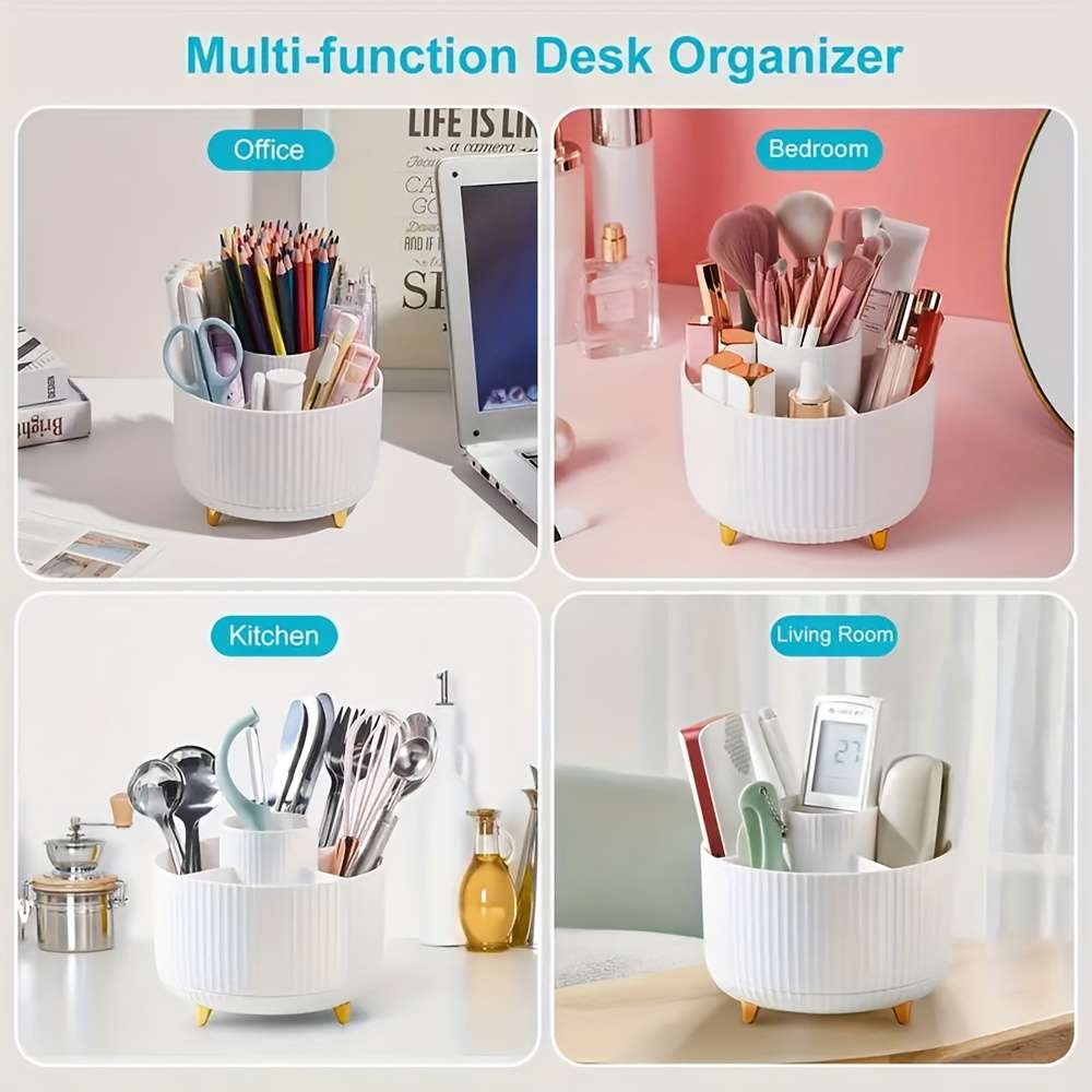 360 Rotating Desktop Organizer - 5 Slot Pen Holder