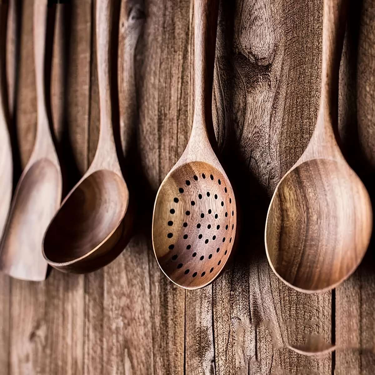 5-Piece Wooden Kitchen Utensil Set