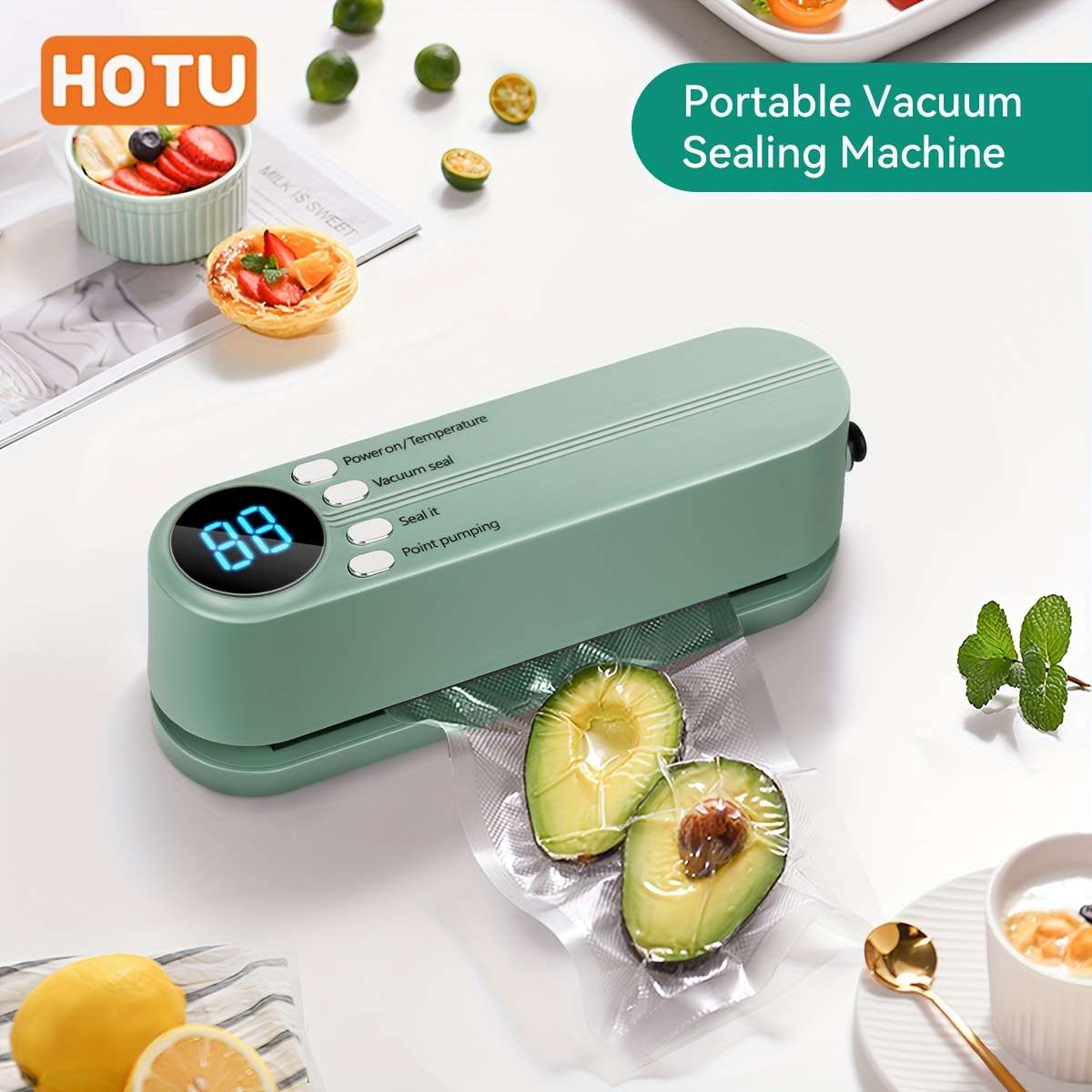 Portable Food Sealer Rechargeable Usb