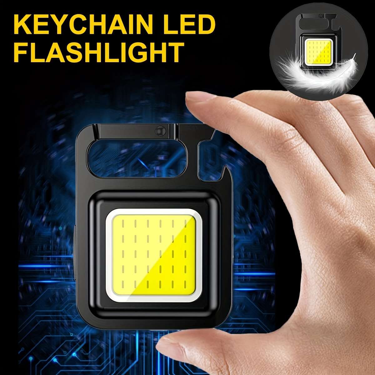 Super Bright Rechargeable Led Keychain Portable