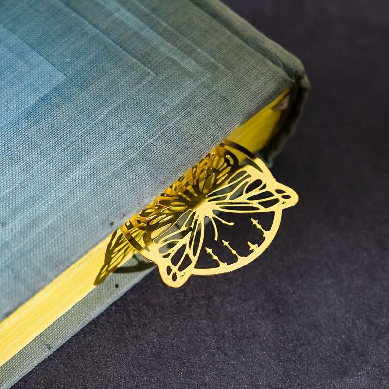 1pc Butterfly Metal Bookmark Elegant Hollow Design