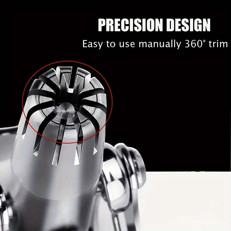 Stainless Steel Manual Nose Hair Trimmer