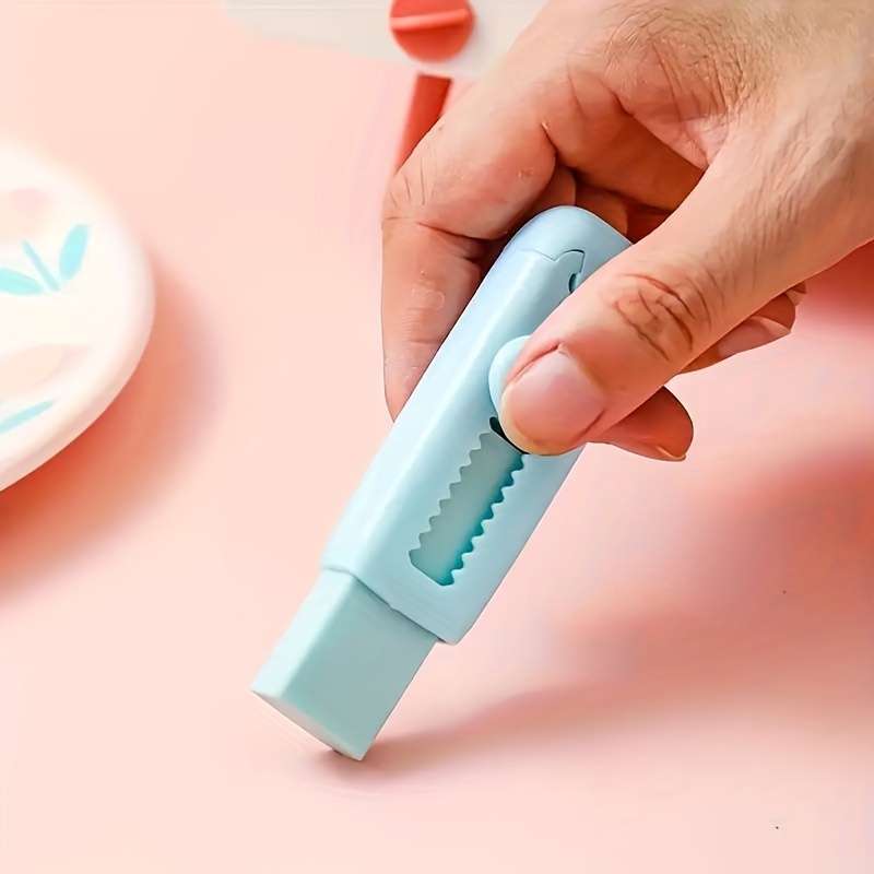 5-Piece Push-Pull Rubber Eraser