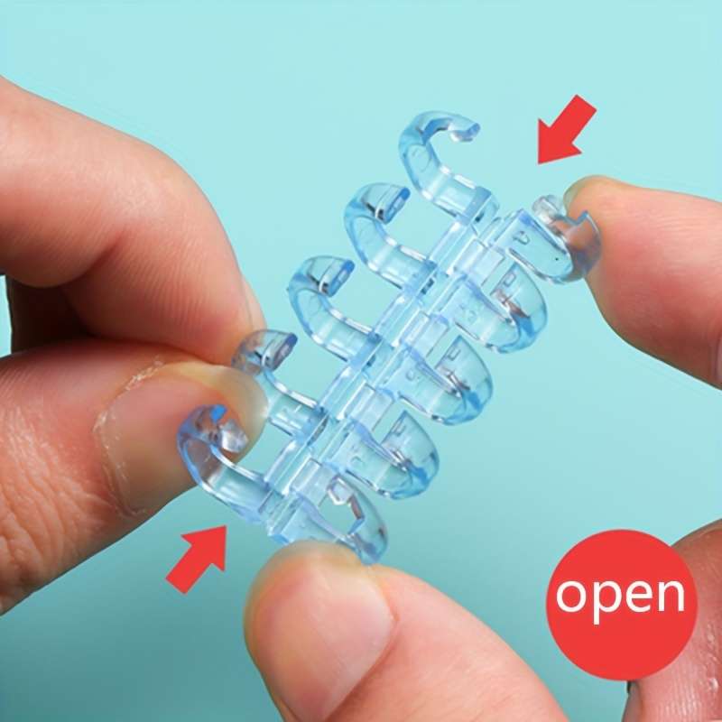 10pcs Colorful 5 Hole Plastic Binder Rings