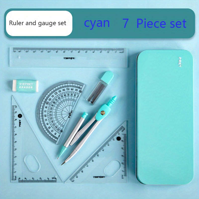 7-In-1 Durable Measuring And Drawing Set