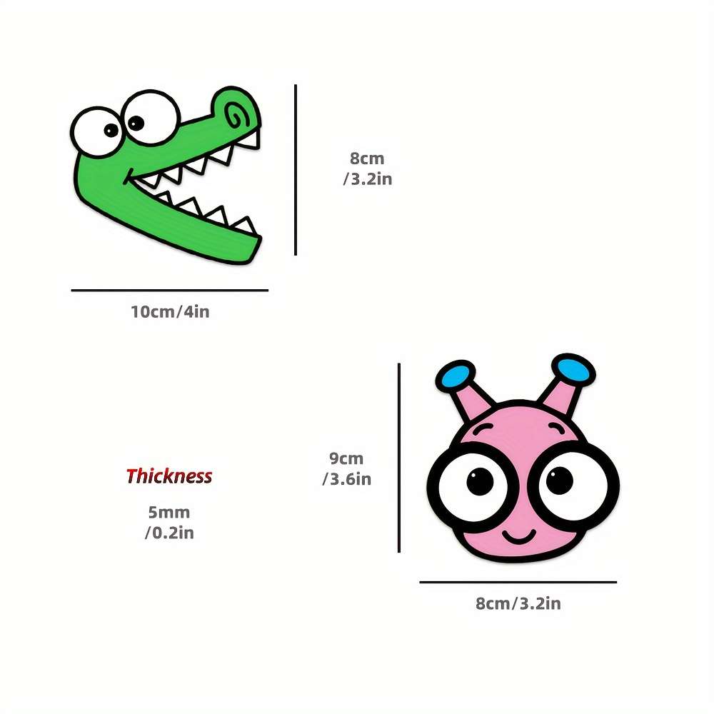 8-Piece Magnetic Cartoon Whiteboard Stand Set