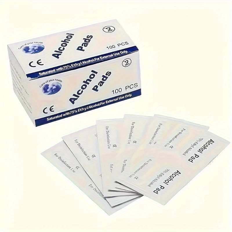 50 Pcs Alcohol Wipes For Disinfecting Mobile Phone Screens, Ears, Etc., Alcohol Pads
