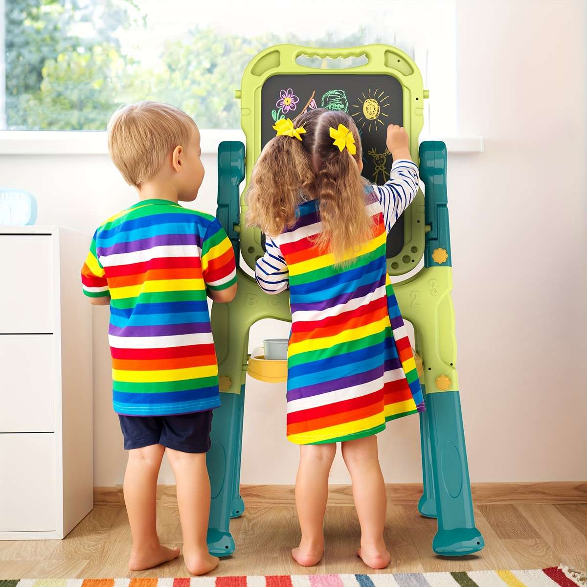 1 Bat Top Double Sided Adjustable Kids Sar Easel