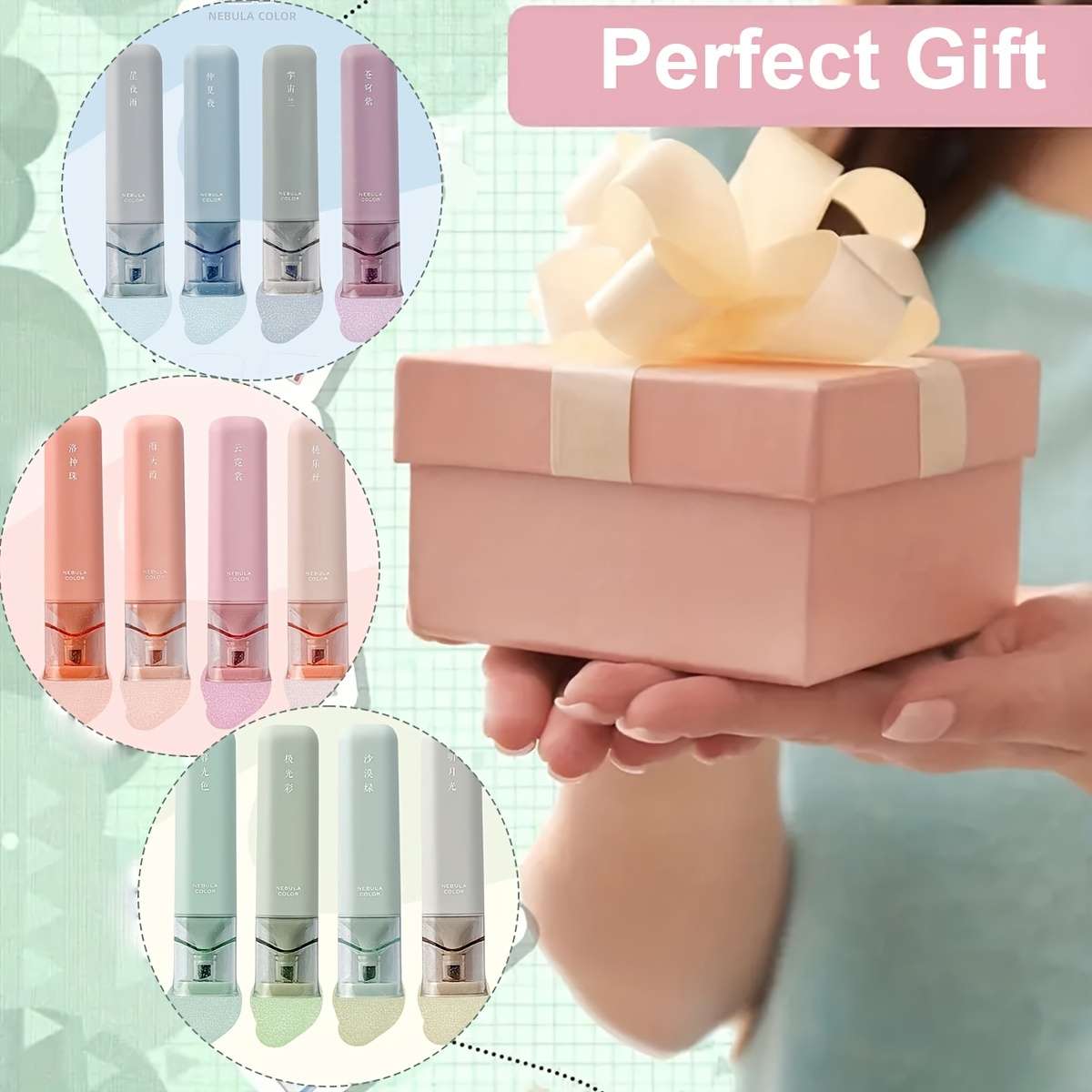 4-Pack Glitter Highlighters