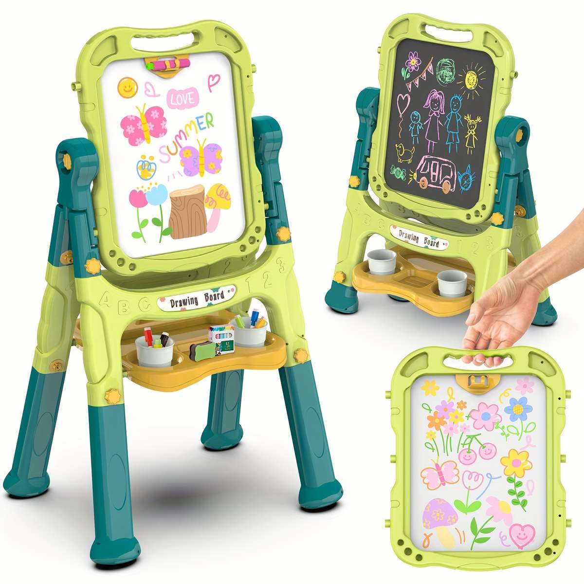1 Bat Top Double Sided Adjustable Kids Sar Easel