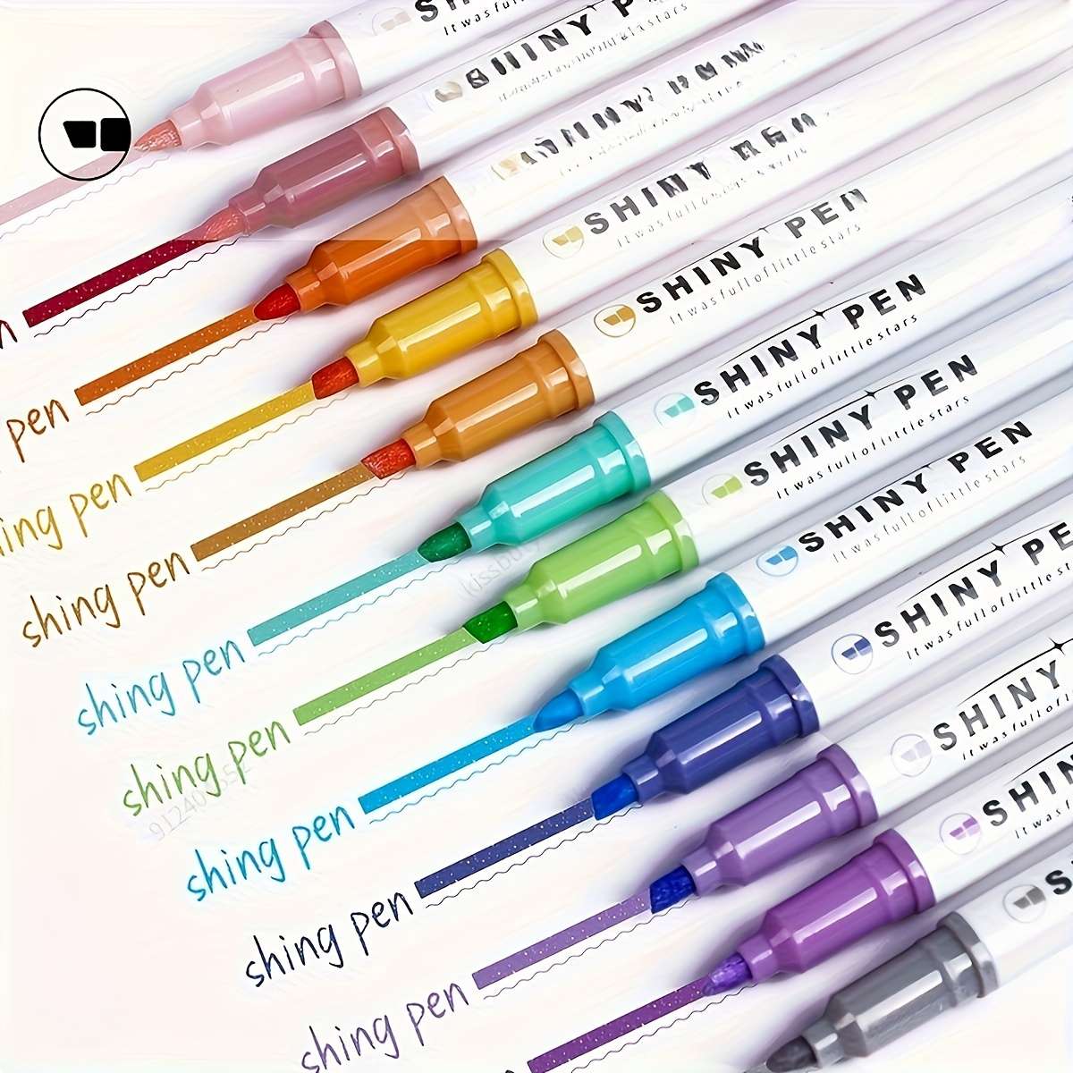 4-Pack Shiny Highlighter Markers