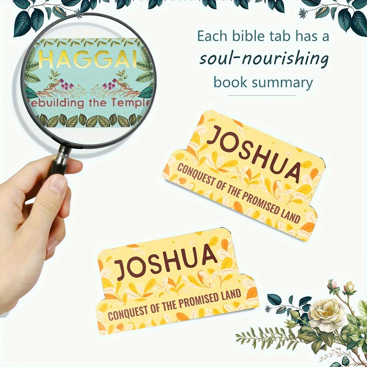 Set Of Bible Tags With Inspirational Book Excerpts