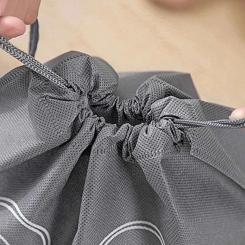 5pcs Dustproof Shoe Bags With Drawstring