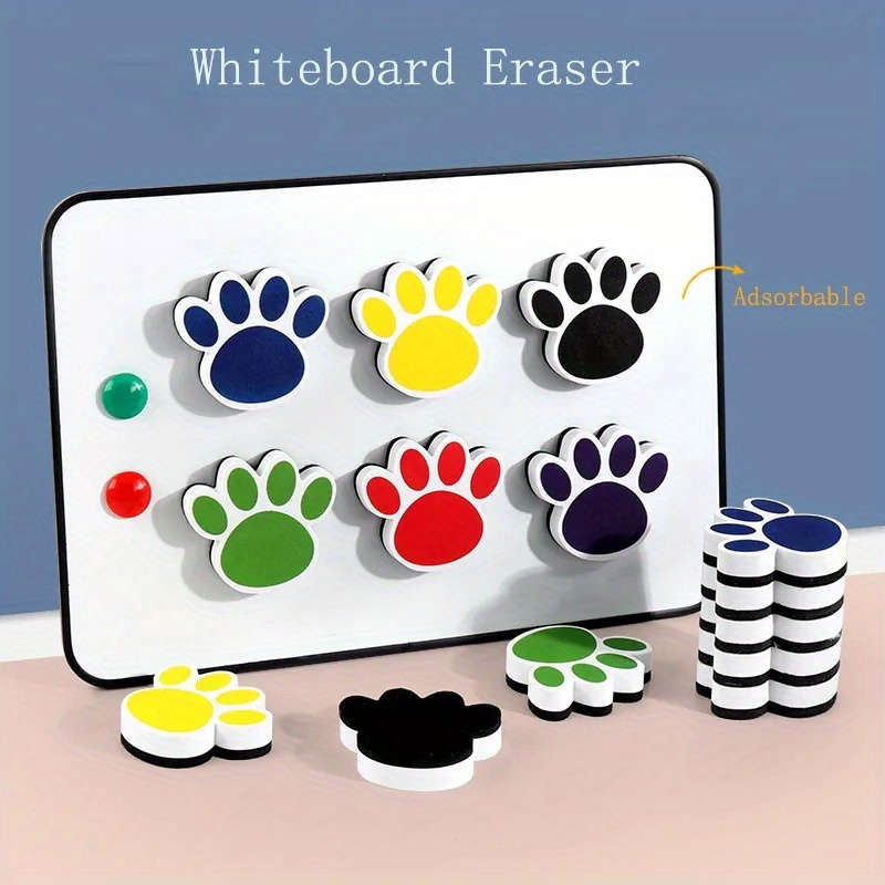 6-Piece Magnetic Dry Erase Whiteboard Eraser