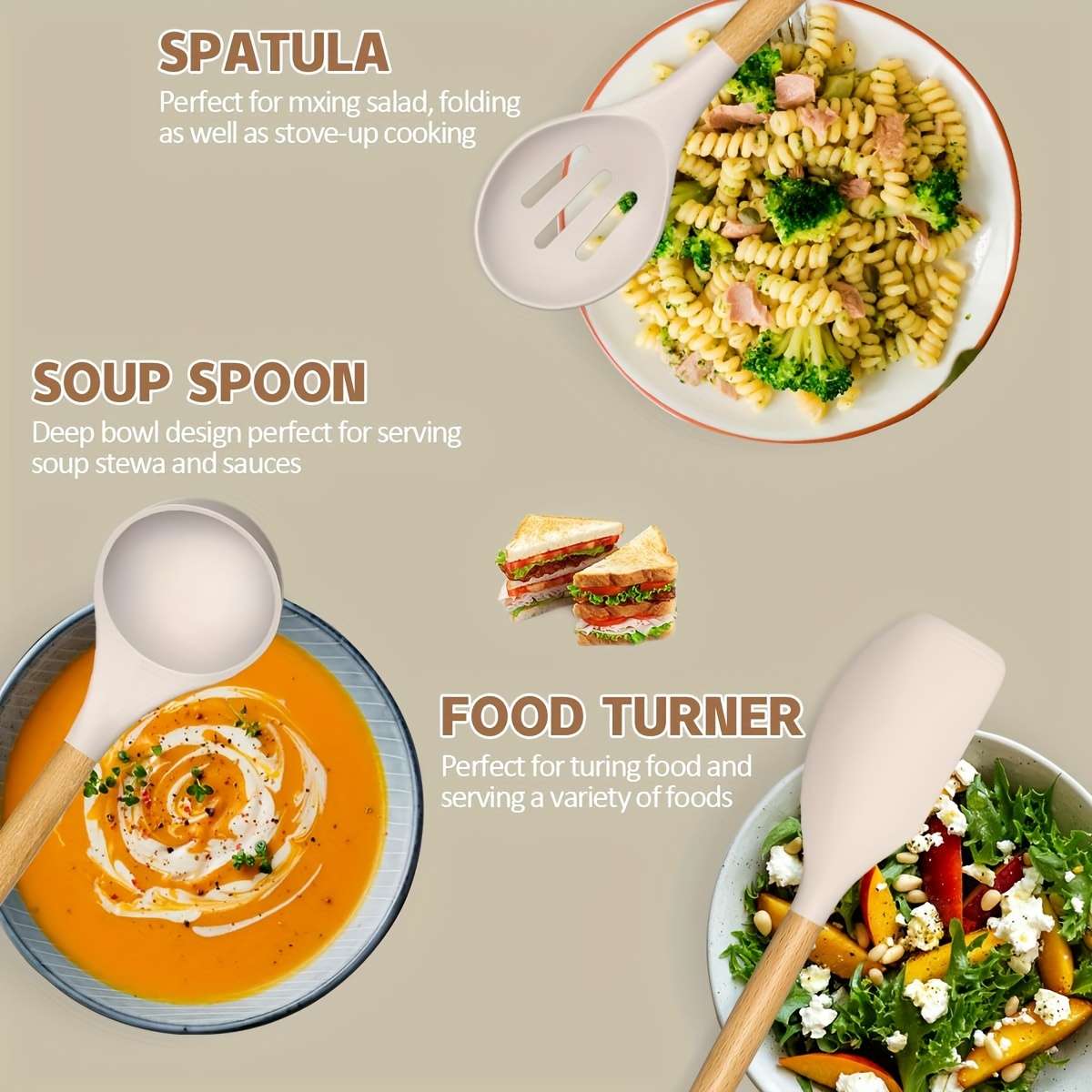 34-Piece Silicone Kitchen Utensil Set