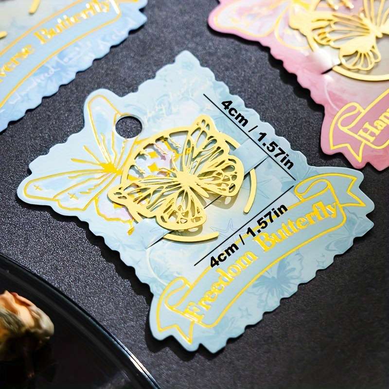 1pc Butterfly Metal Bookmark Elegant Hollow Design