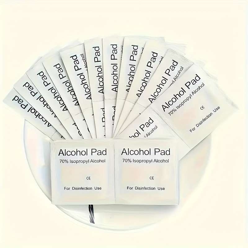 50 Pcs Alcohol Wipes For Disinfecting Mobile Phone Screens, Ears, Etc., Alcohol Pads