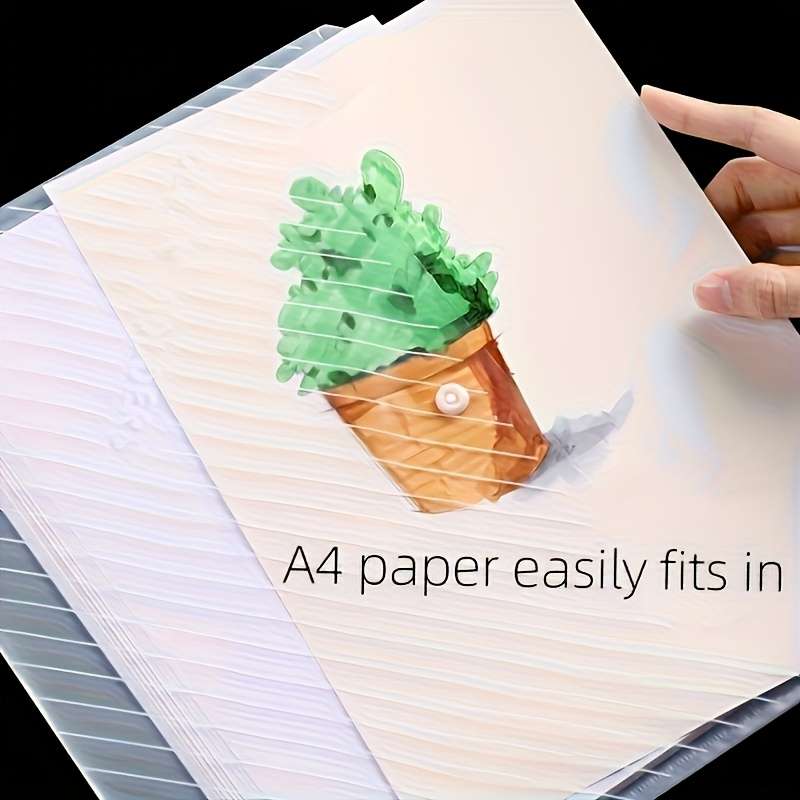 10-Pack A4 Transparent Folders
