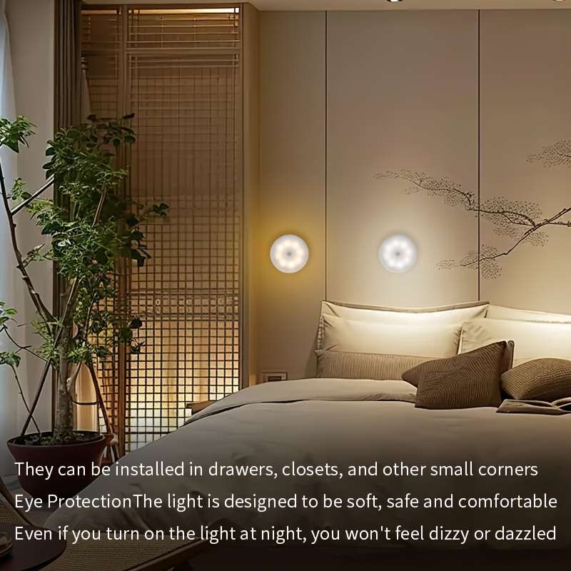 1pcs Led Motion Sensor Night Light Super Sensitive