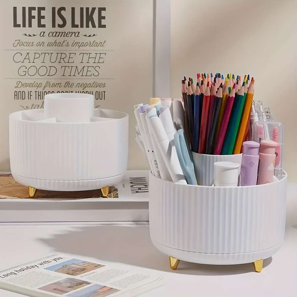 360 Rotating Desktop Organizer - 5 Slot Pen Holder